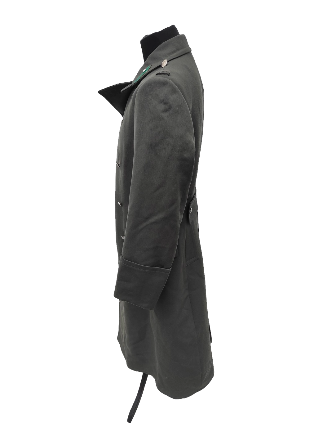 vintage 1980s Austrian Army Gaberdine Wool Army Greatcoat trench military coat officer trenchcoat overcoat