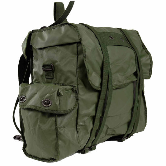 Near new Vintage Belgian army waterproof rucksack backpack day pack ruck sack shoulder bag PVC military 25 litre
