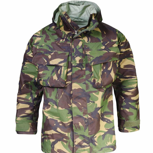 Authentic British Army Goretex waterproof Parka military coat jacket DPM MVP camouflage raincoat rain gear camo woodland hang pockets