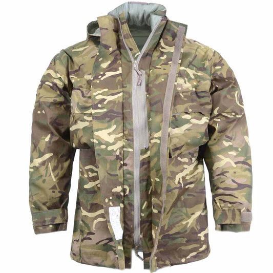 Authentic British Army MTP camo waterproof parka jacket MVP goretex smock