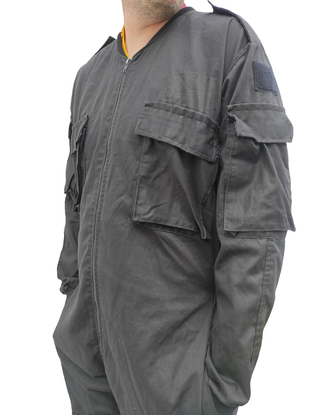 Authentic British riot squad Met Police black overalls coveralls jumpsuit suit boiler Swat team 2B