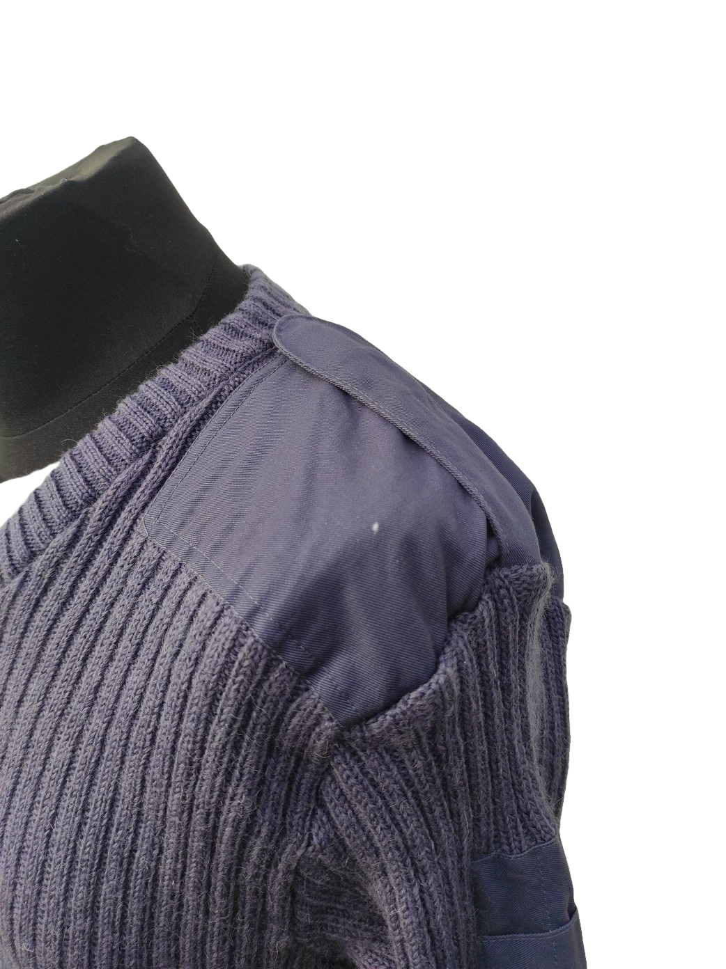 vintage British air force blue-grey wool V-neck jumper pullover sweatshirt RAF army military stretchy sweater pulli jersey