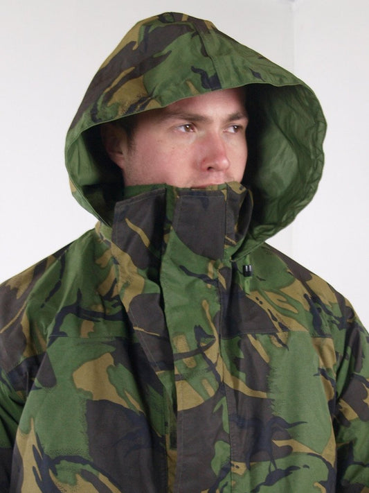 Authentic British Army Goretex waterproof Parka military coat jacket DPM MVP camouflage raincoat rain gear camo woodland no pockets