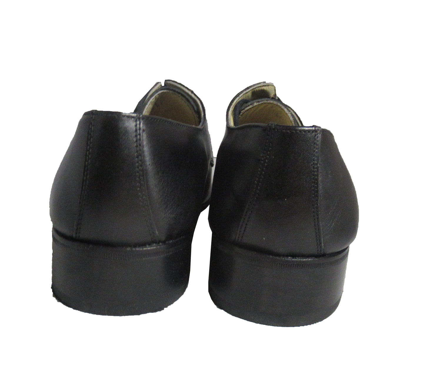 New Unissued Italian army women's black leather dress shoes parade mess military