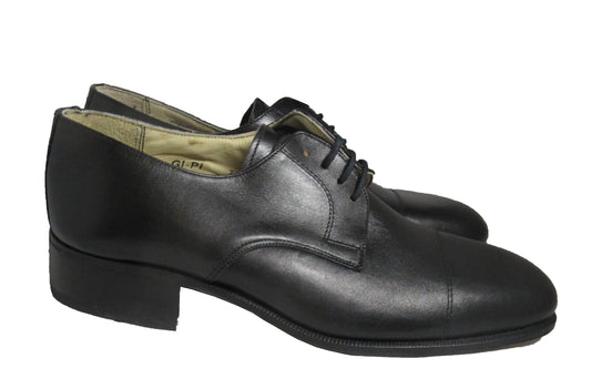 New Unissued Italian army women's black leather dress shoes parade mess military