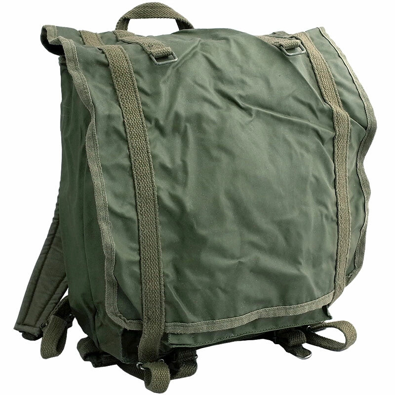 Vintage 1980s French army F1 waterproof backpack bag rucksack day pack alice shoulder satchel military vinyl