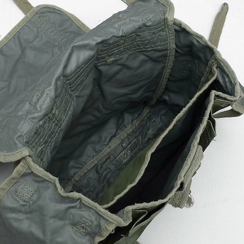 Vintage 1980s French army F1 waterproof backpack bag rucksack day pack alice shoulder satchel military vinyl