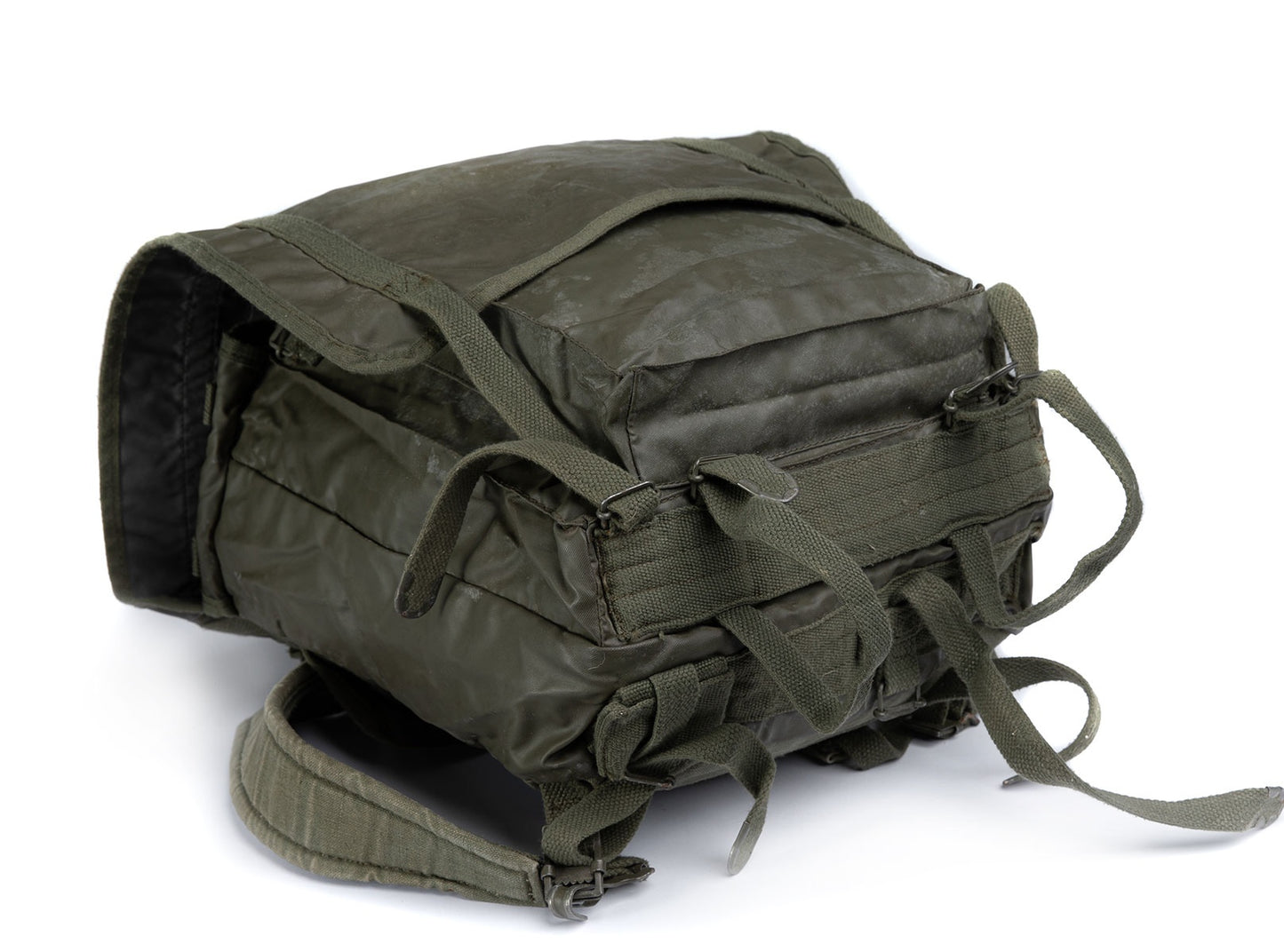 Vintage 1980s French army F1 waterproof backpack bag rucksack day pack alice shoulder satchel military vinyl