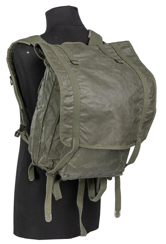 Vintage 1980s French army F1 waterproof backpack bag rucksack day pack alice shoulder satchel military vinyl