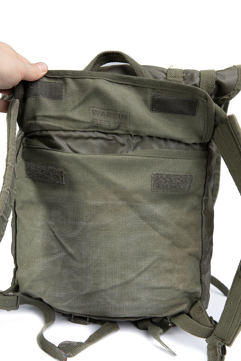 Vintage 1980s French army F1 waterproof backpack bag rucksack day pack alice shoulder satchel military vinyl