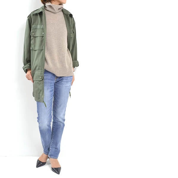 New Unissued French Air Force Mechanics jacket coat surplus army military oversized boyfriend olive khaki w