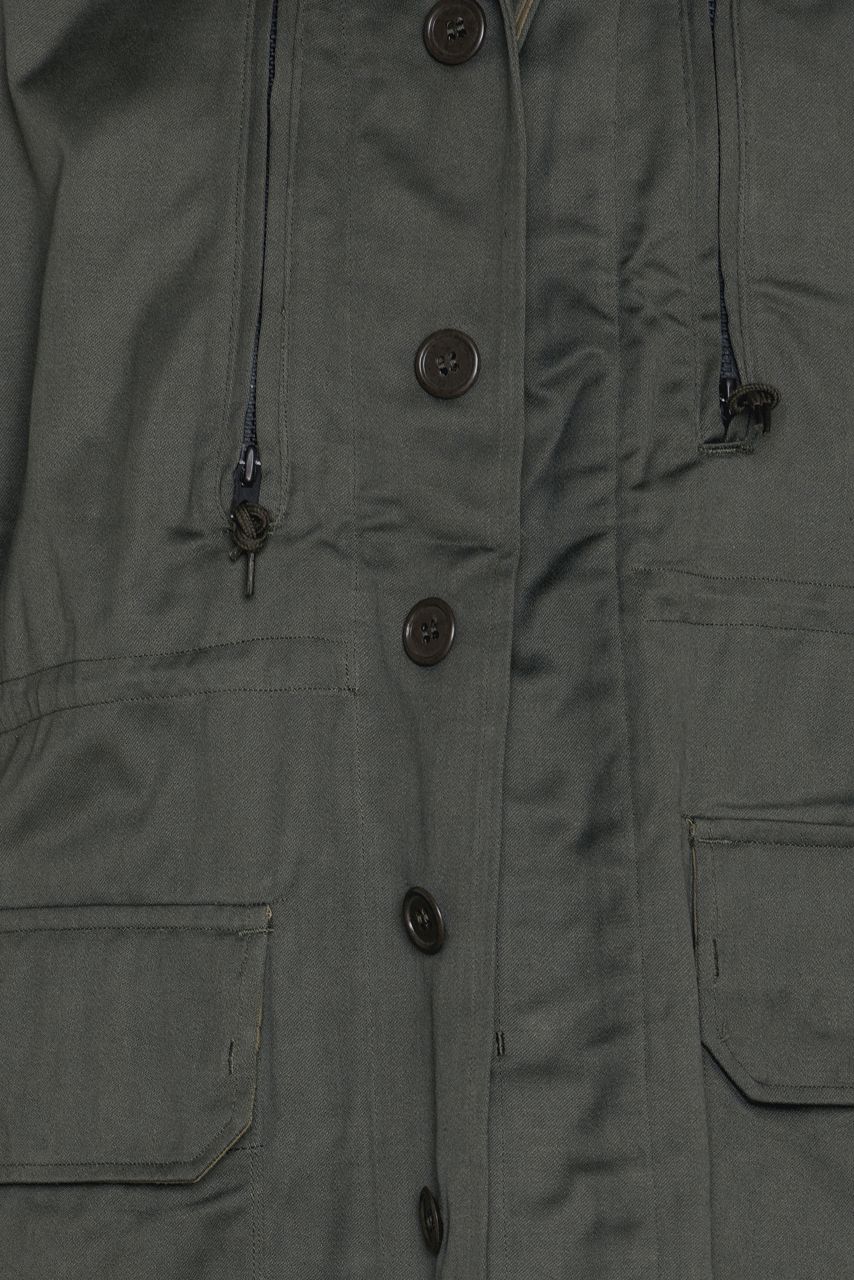 New Unissued French army M64 olive field jacket combat coat surplus military retro urban vintage w