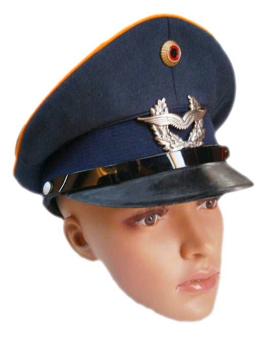 New Vintage German Air Force Officer's visor hat cap luftwaffe army military  bundeswehr uniform dress