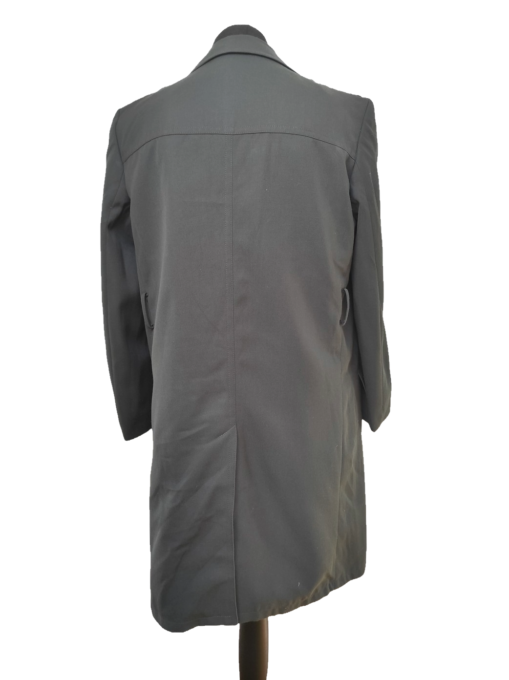 Vintage 90s single breasted German Army Trenchcoat Greatcoat military gaberdine