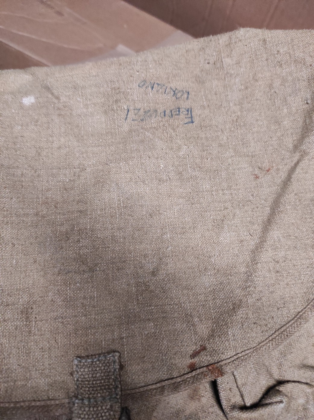 Vintage Italian army rucksack backpack day pack ruck sack shoulder bag canvas military