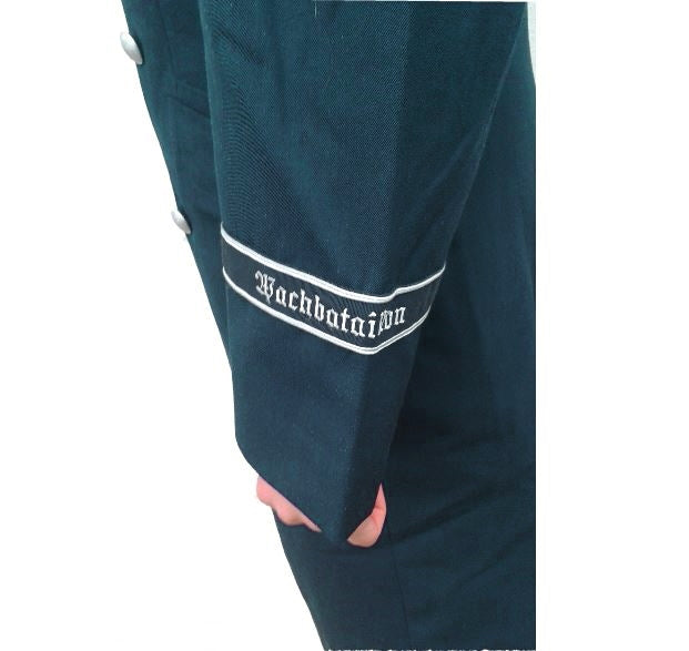 Vintage 1990s Double breasted German Luftwaffe Air Force Gaberdine Trenchcoat Greatcoat trench military overcoat coat with insignia