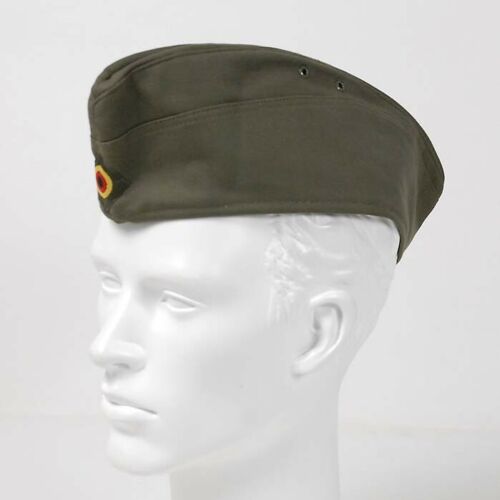 New Vintage German army side cap garrison forage beret schiffchen military hat bundeswehr moleskin olive