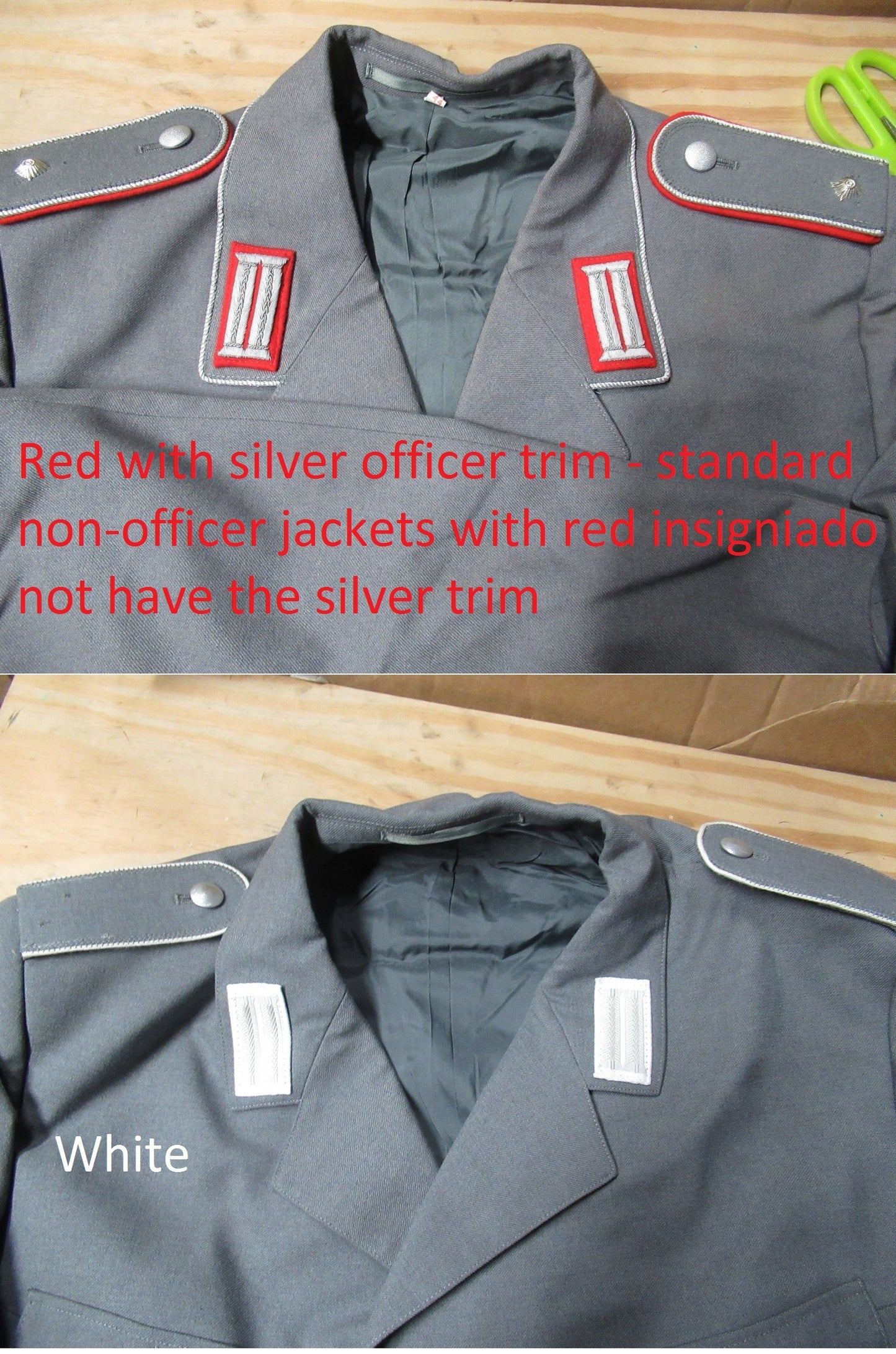 Vintage Insignia German Army officers tunic jacket coat parade military surplus blazer Bundeswehr uniform parade dress