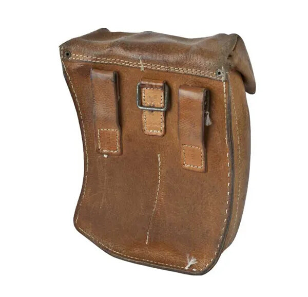Vintage Czech army leather AK47 ammo belt pouch military ammunition communist soviet era