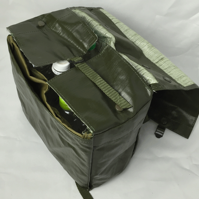 Vintage New Unissued Czech army waterproof shoulder bag carrier hand satchel military
