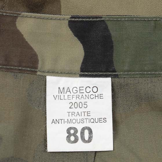 Vintage 1990s French army camo shorts military camouflage woodland CCE