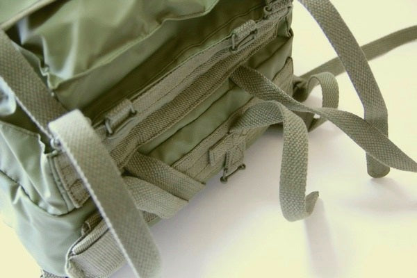 Vintage 1980s French army F1 waterproof backpack bag rucksack day pack alice shoulder satchel military vinyl