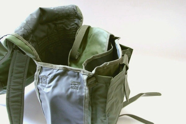 Vintage 1980s French army F1 waterproof backpack bag rucksack day pack alice shoulder satchel military vinyl