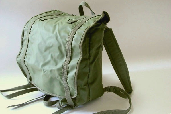 Vintage 1980s French army F1 waterproof backpack bag rucksack day pack alice shoulder satchel military vinyl