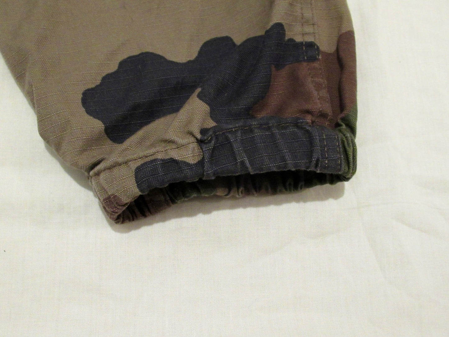 Authentic French army camo trousers pants military ripstop cargo combat CCE wood