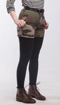Vintage 1990s Women's French army camo shorts military camouflage