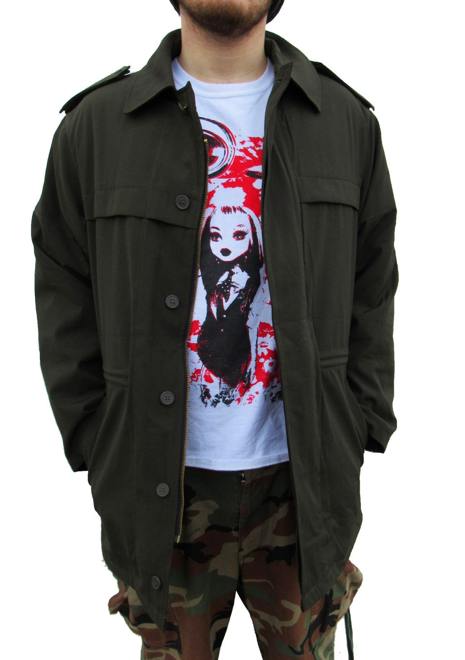 Vintage Slovakian army M98 combat parka jacket coat military olive drab