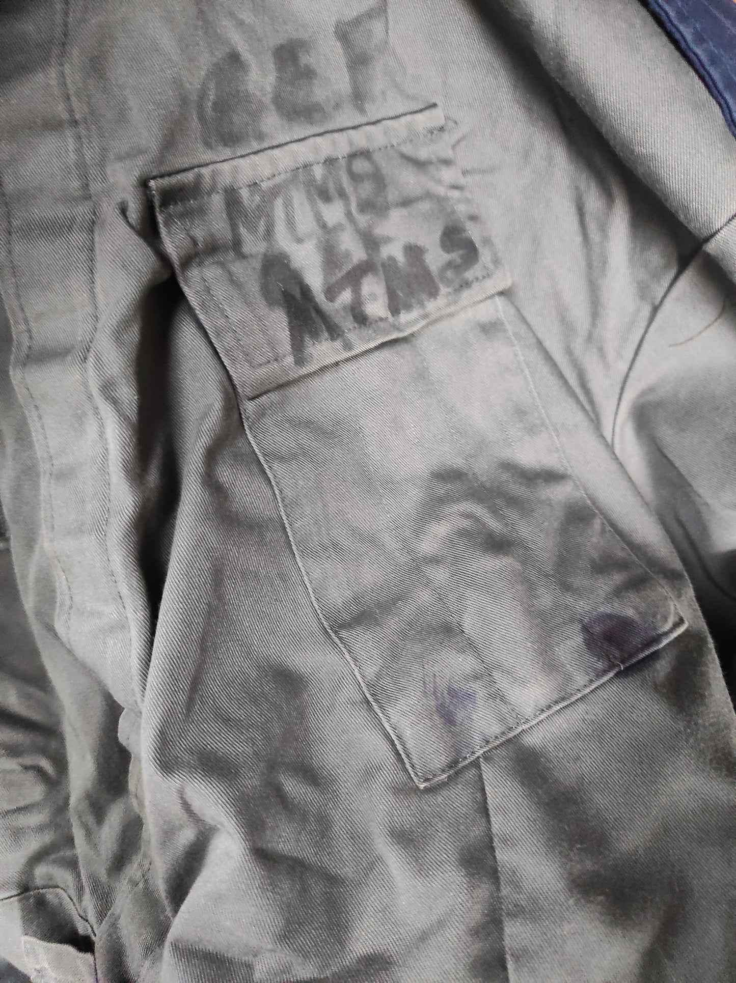 Vintage British Royal Air Force Overalls coveralls grey gray jumpsuit flight suit boilersuit tanker
