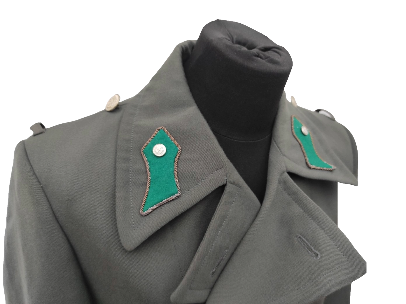 vintage 1980s Austrian Army Gaberdine Wool Army Greatcoat trench military coat officer trenchcoat overcoat