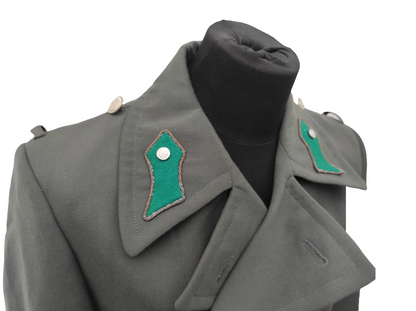 vintage 1980s Austrian Army Gaberdine Wool Army Greatcoat trench military coat officer trenchcoat overcoat