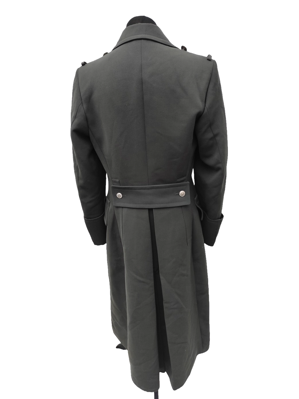 vintage 1980s Austrian Army Gaberdine Wool Army Greatcoat trench military coat officer trenchcoat overcoat
