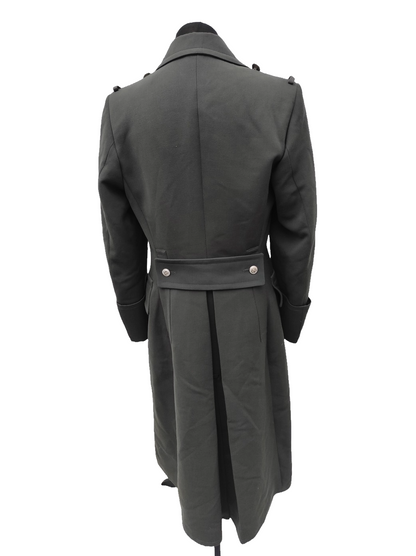 vintage 1980s Austrian Army Gaberdine Wool Army Greatcoat trench military coat officer trenchcoat overcoat