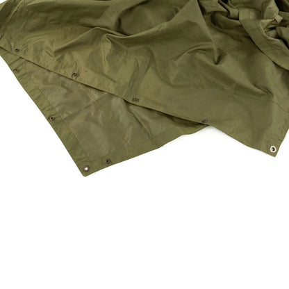 Authentic 1980s Austrian army olive drab poncho rain waterproof basha fishing camping hiking raincape