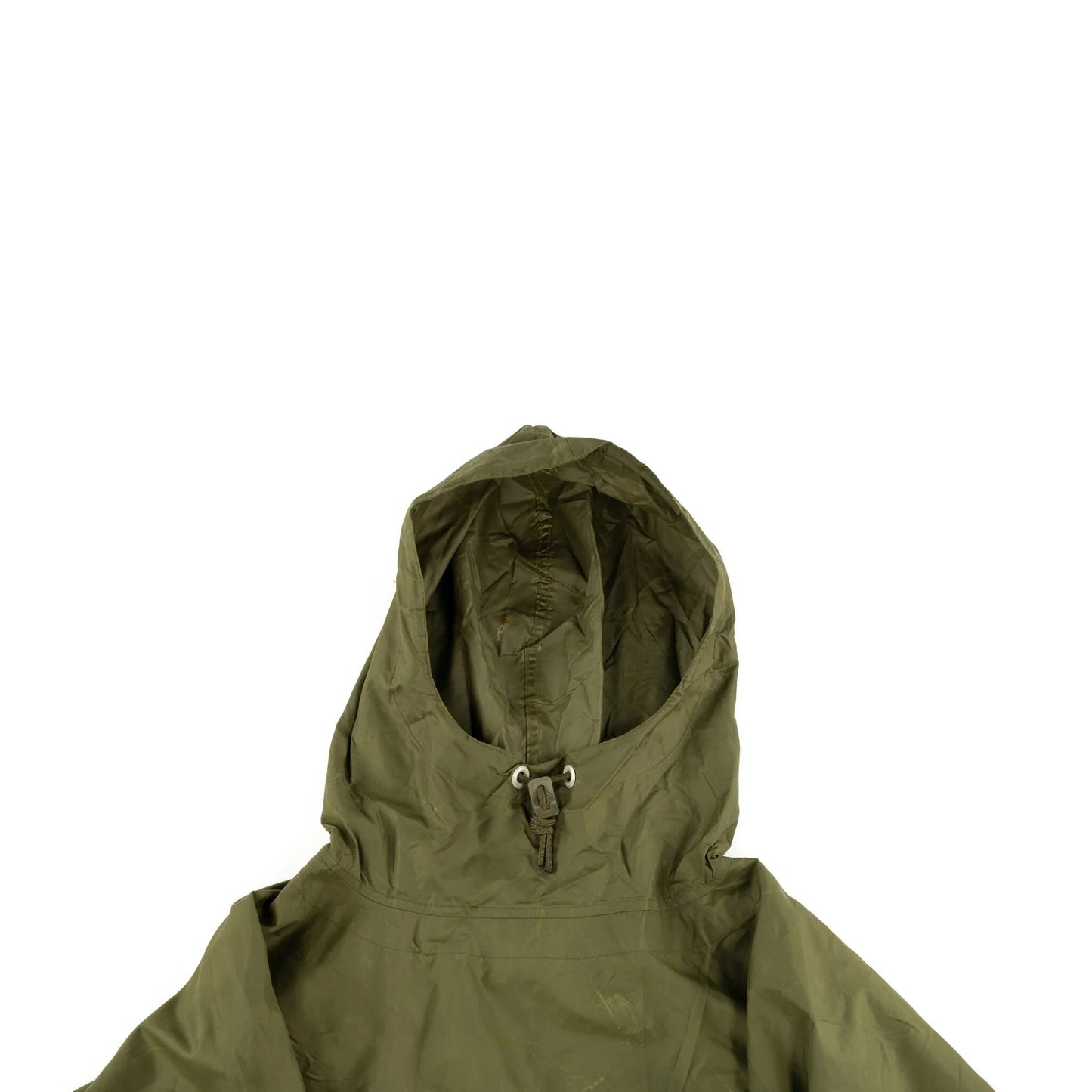 Authentic 1980s Austrian army olive drab poncho rain waterproof basha fishing camping hiking raincape