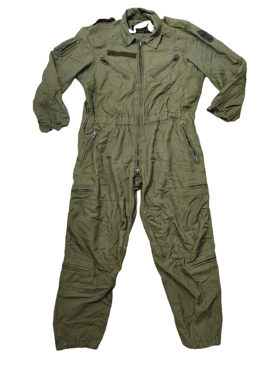 Authentic Austrian army tanker suit overalls coverall military jump olive drab