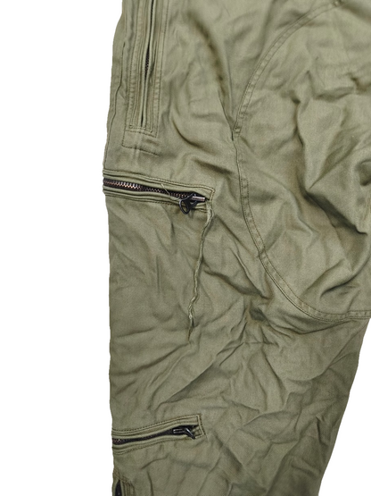 Authentic Austrian army tanker suit overalls coverall military jump olive drab