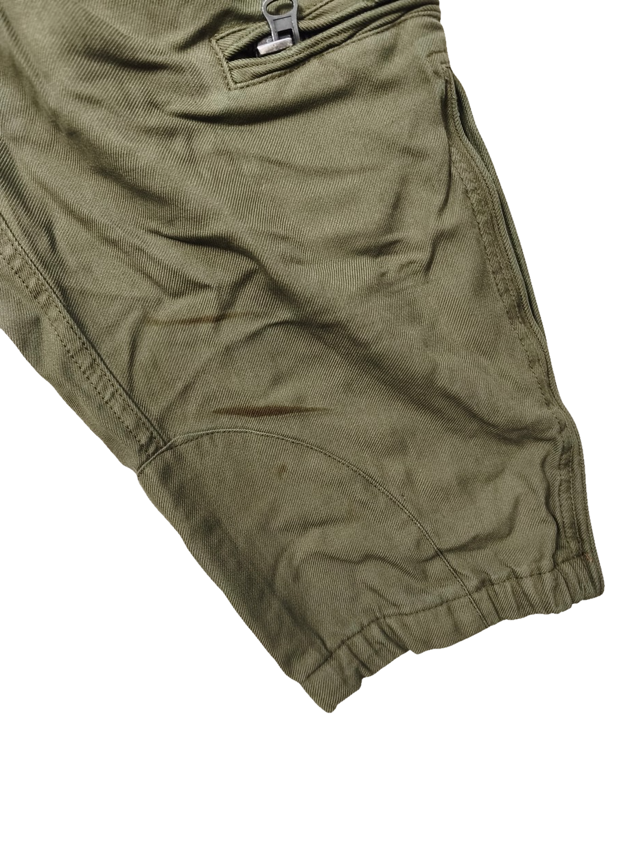 Authentic Austrian army tanker suit overalls coverall military jump olive drab