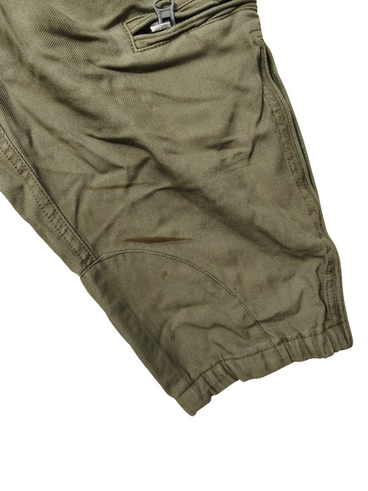 Authentic Austrian army tanker suit overalls coverall military jump olive drab