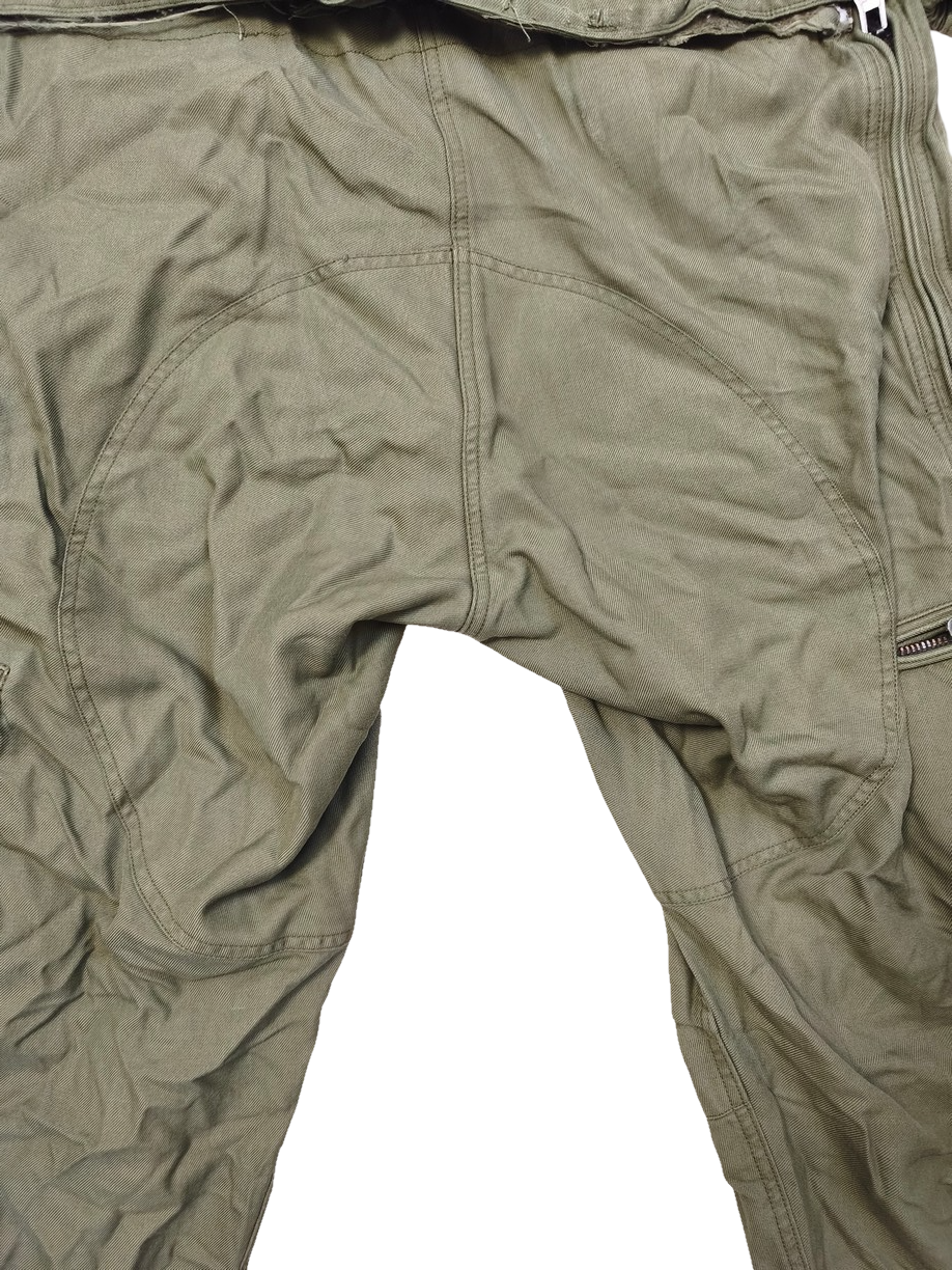 Authentic Austrian army tanker suit overalls coverall military jump olive drab