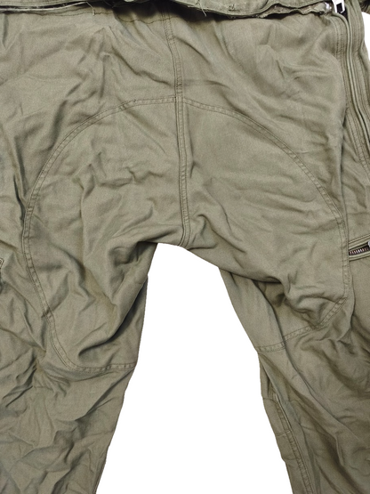 Authentic Austrian army tanker suit overalls coverall military jump olive drab
