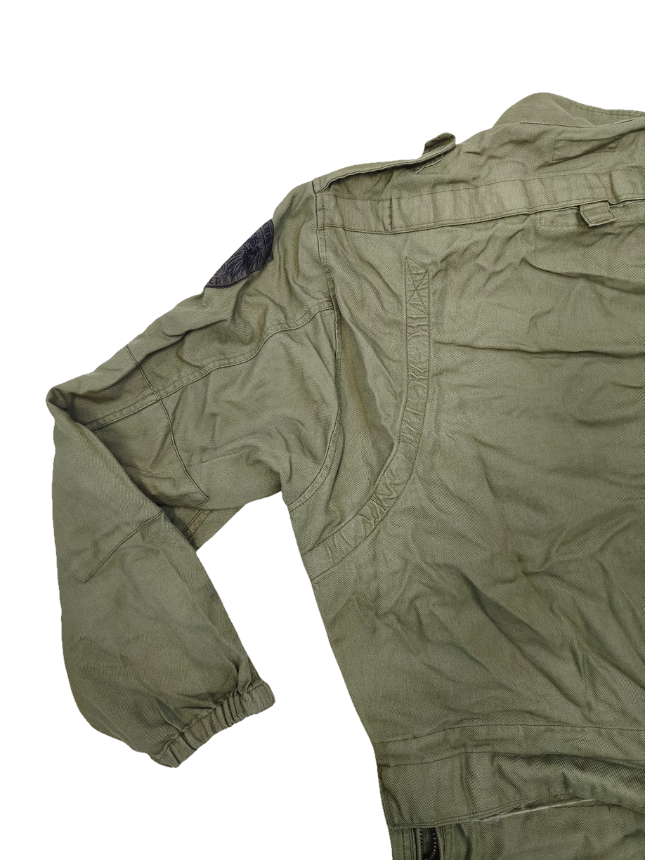 Authentic Austrian army tanker suit overalls coverall military jump olive drab