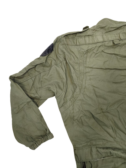 Authentic Austrian army tanker suit overalls coverall military jump olive drab