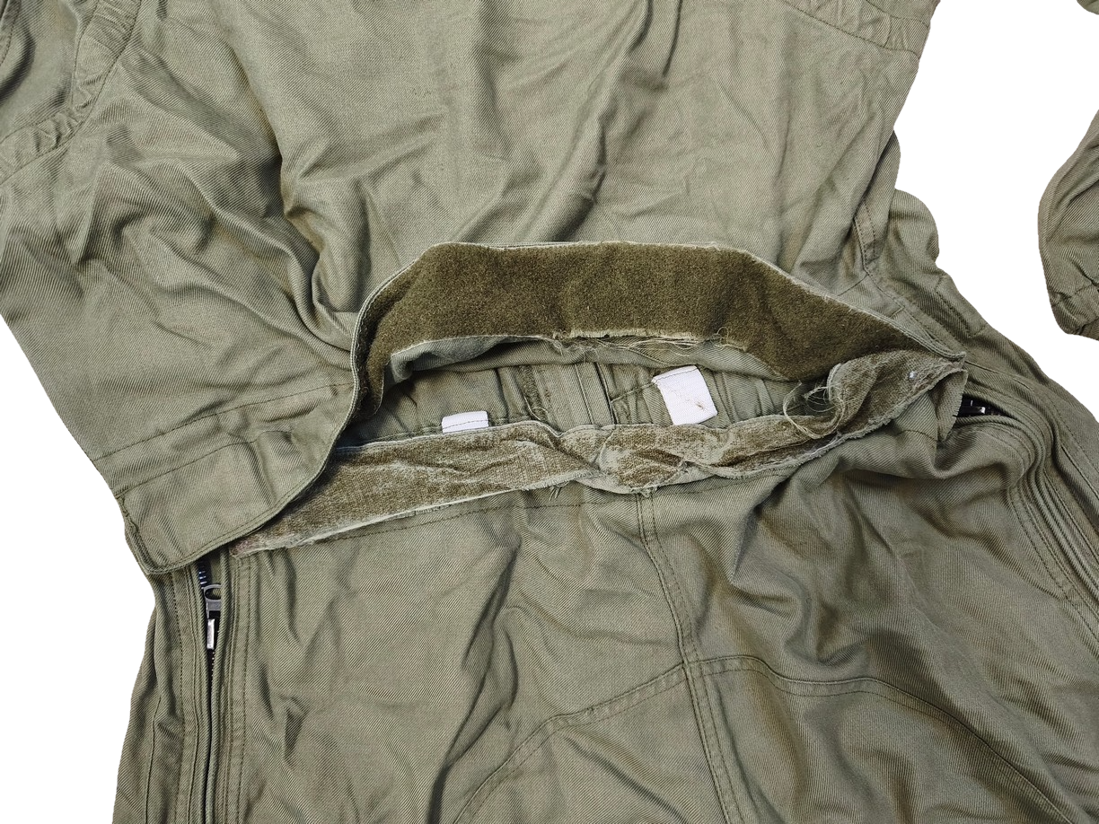 Authentic Austrian army tanker suit overalls coverall military jump olive drab