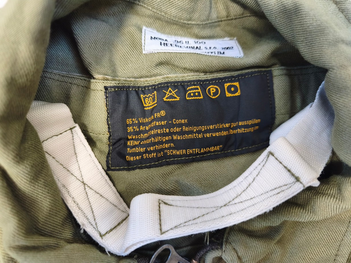 Authentic Austrian army tanker suit overalls coverall military jump olive drab