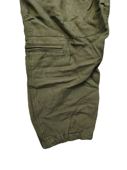 Authentic Austrian army tanker suit overalls coverall military jump olive drab