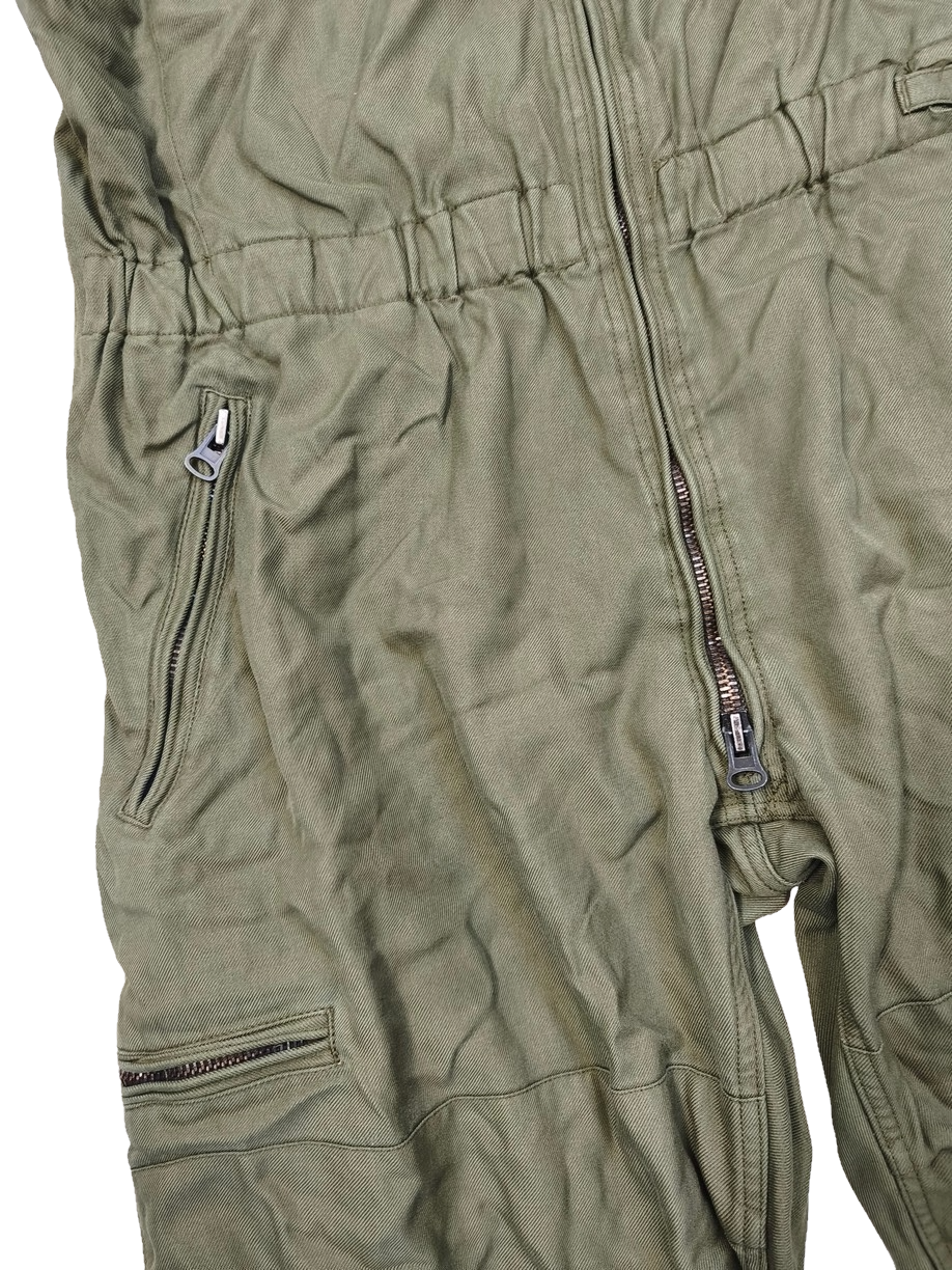 Authentic Austrian army tanker suit overalls coverall military jump olive drab